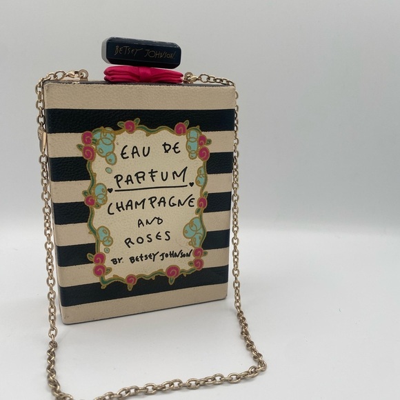 Betsey Johnson perfume bottle style purse